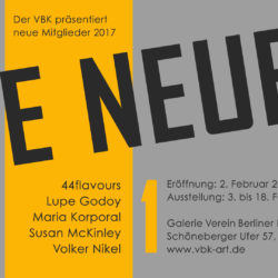 Tentoonstelling DIE NEUEN in galerie VBK, Berlijn