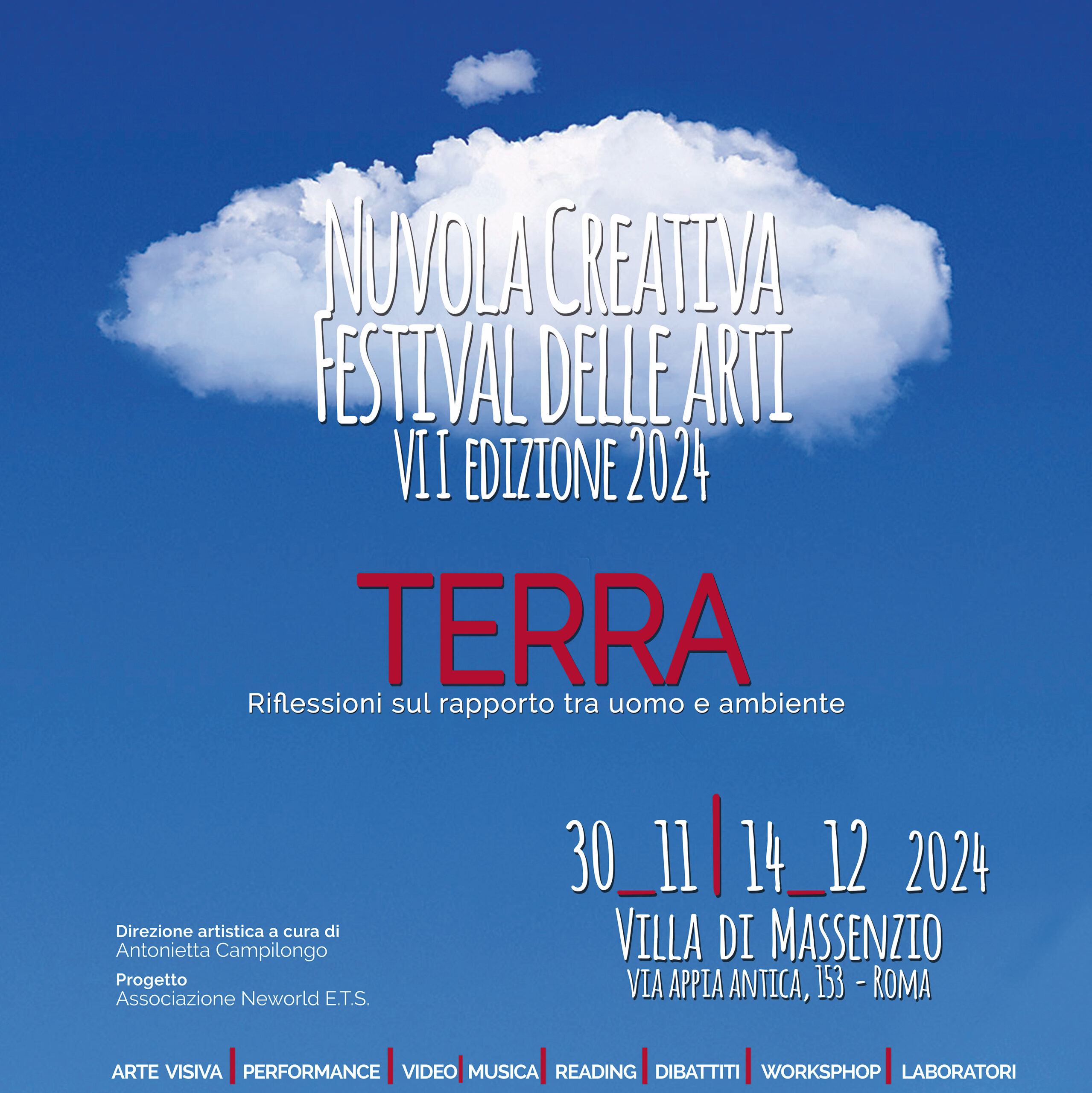 Nuvola Creativa Festival delle Arti 2024